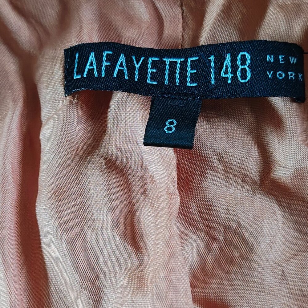 Lafayette 148 New York Women's Chestnut Brown Corduroy Zip Jacket - Picture 3 of 12